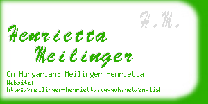 henrietta meilinger business card